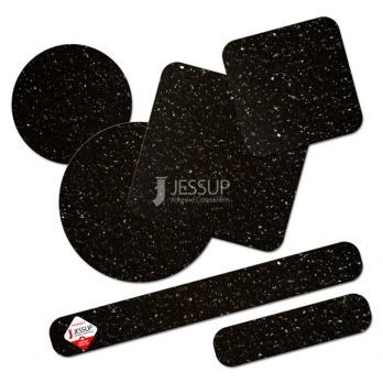 Русафети® AN6000 абразивная противоскользящая полоса 60 Grit (Среднее зерно). Размер: 25мм х 200мм. Цвет: чёрный. (10шт./уп.) | входные группы, маршевые лестницы, площадки, переходы, погрузочные пандусы, рампы всех видов зданий и сооружений, промышленное оборудование, конвеерные линии, холодильники, транспорт, строительная, садовая, сельскохозяйственная, складская техника и оборудование, техника для отдыха, спортивные тренажеры, техника и приспособления для людей с ОВЗ и т.п.