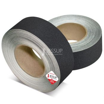 Русафети® AN6000 абразивная противоскользящая лента 60 Grit (Среднее зерно). Размер: 19мм х 18м. Цвет: чёрный. | входные группы, маршевые лестницы, площадки, переходы, погрузочные пандусы, рампы всех видов зданий и сооружений, промышленное оборудование, конвеерные линии, холодильники, транспорт, строительная, садовая, сельскохозяйственная, складская техника и оборудование, техника для отдыха, спортивные тренажеры, техника и приспособления для людей с ОВЗ и т.п.