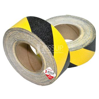 Русафети® AN8060 абразивная противоскользящая лента 80 Grit (Мелкое зерно). Размер: 19мм х 18м. Цвет: жёлто-чёрный. | обозначение постоянных опасных зон, выделение ступеней, порогов, малозаметных препятствий, обозначение краев пандусов, подъемников, различных площадок и т.п. Примененяется на садовой, сельскохозяйственной, строительной, складской технике и оборудовании, промышленном оборудовании, конвеерных линиях, в холодильниках, на техника и приспособлениях для людей с ОВЗ и т.п.