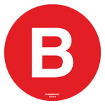 Cамоклеящийся напольный знак FG2-B (буква B)