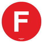 Cамоклеящийся напольный знак FG2-F (буква F)