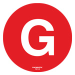 Cамоклеящийся напольный знак FG2-G (буква G)