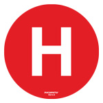 Cамоклеящийся напольный знак FG2-H (буква H)