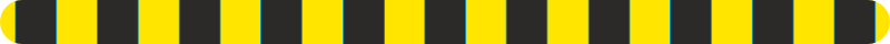 Самоклеящаяся напольная лента FS260 с вертикальными чёрно-жёлтыми полосами